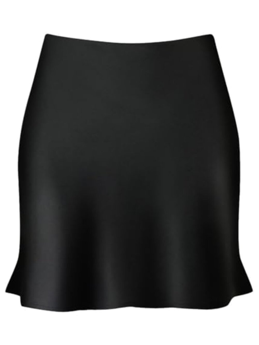 High Waisted Mini Satin Silk A-Line Slip Skirt for Women Summer